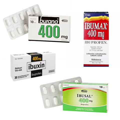 Ибупрофен: Бурана, Ибумакс, Ибусал, Ибуксин (Burana, Ibumax, Ibusal, Ibuxin)